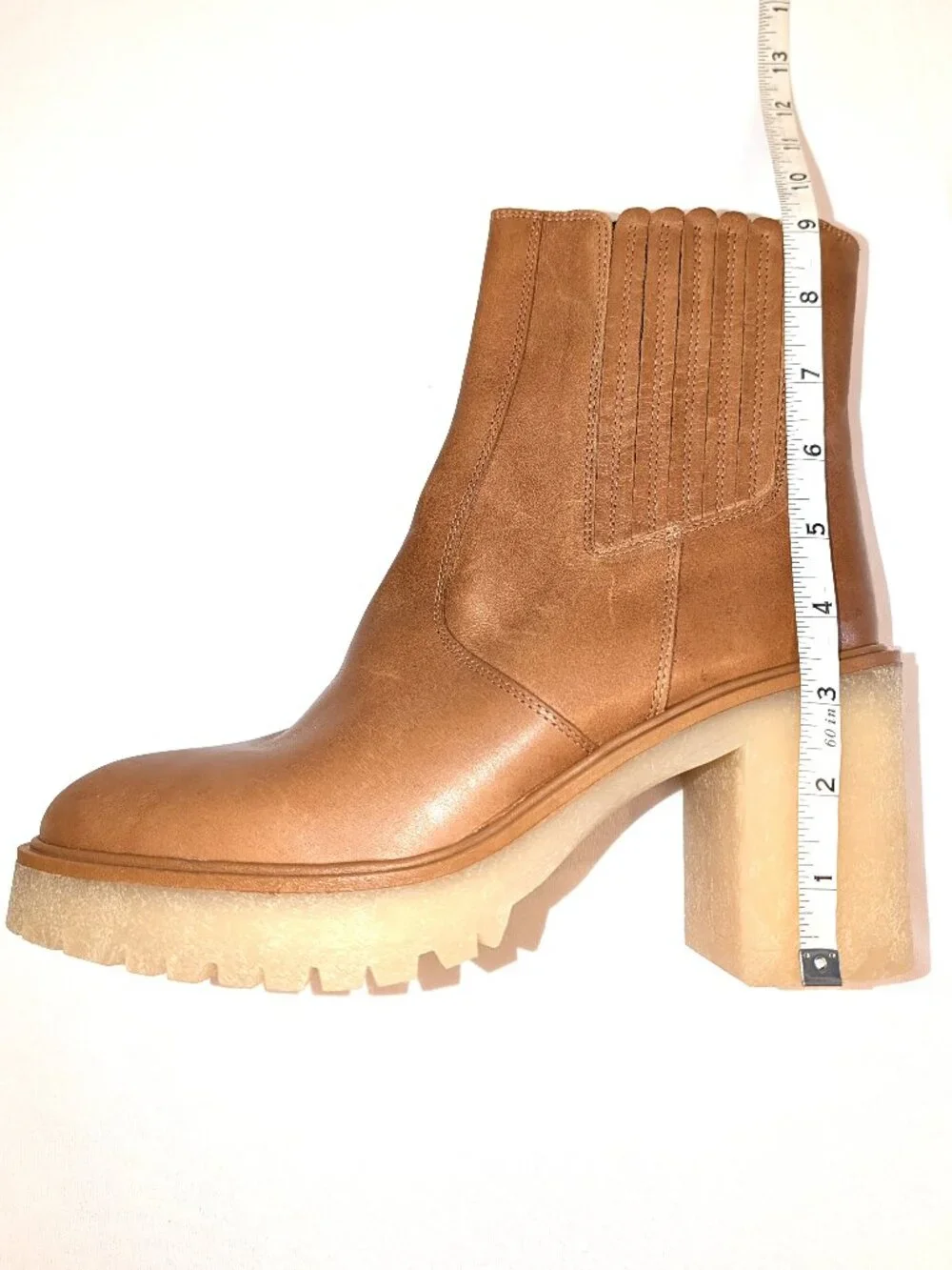 NWOT Free People | James Chelsea Boot Almond Tan Leather | Size US 11 (EU 41)